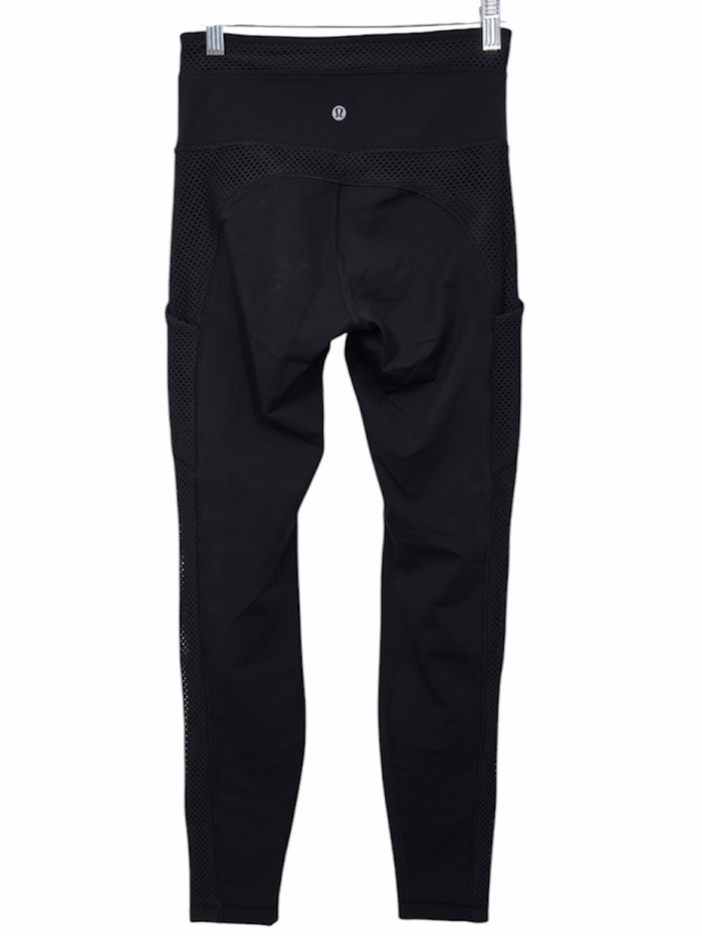 LULULEMON High Rise Black Mesh Leggings 28” Length 9012 - Picture 1 of 8